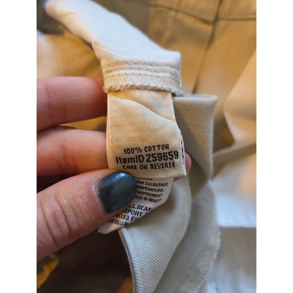 LL Bean Bayside favorite fit twill khaki chino pants straight 12 - Picture 6 of 9